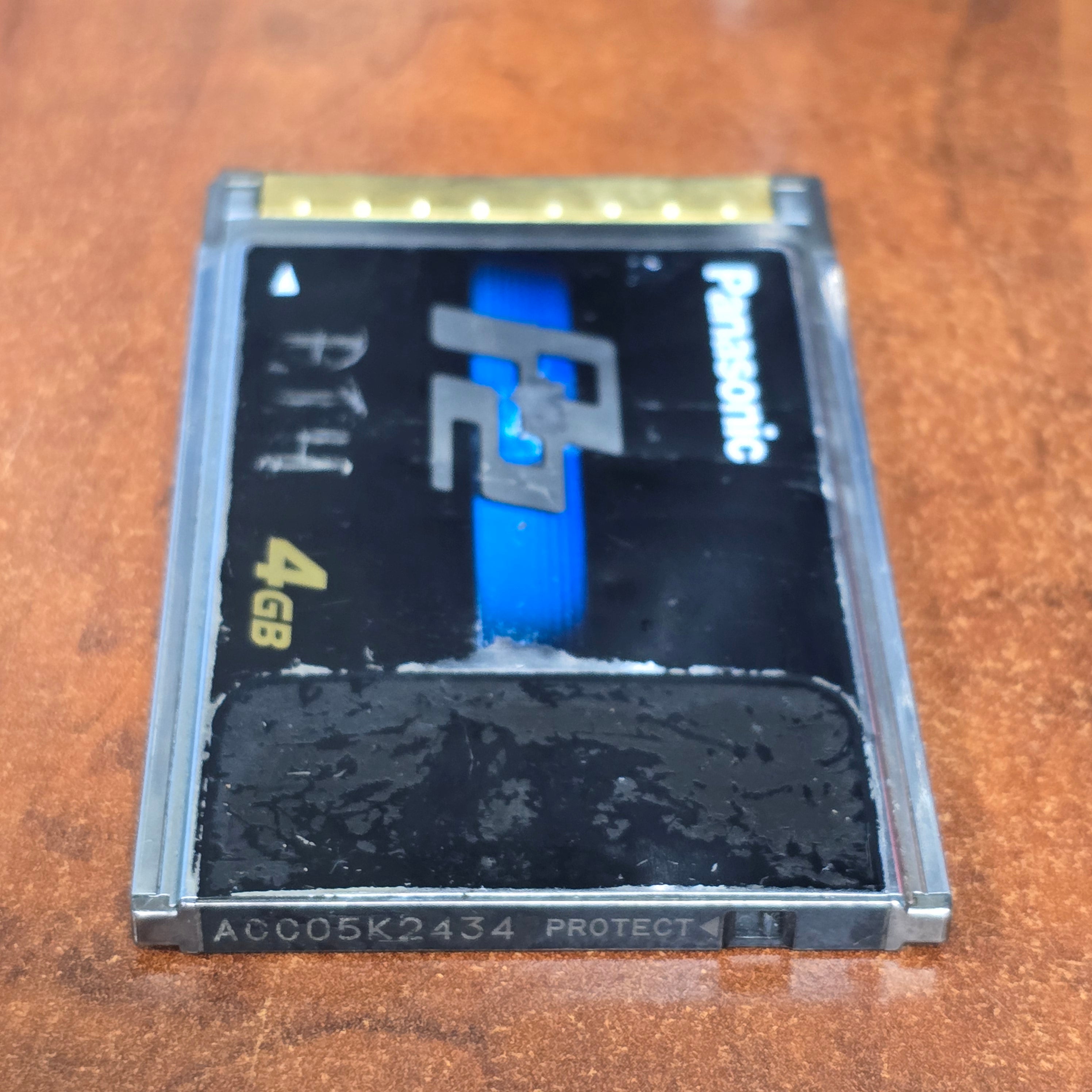 Panasonic 4GB P2 Card ( AJ-P2C004HG ) S# ACC05K2434 – Du-All