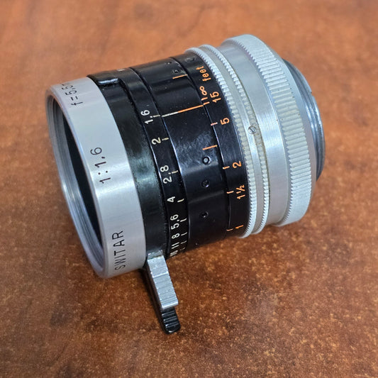 Switar 5.5mm f1.6 H8 RX C-Mount Lens S# 948251