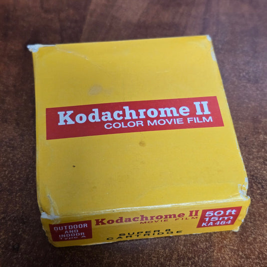 KODAK S8mm 50' Kodachrome II Type A Color Reversal Film Expired Stock