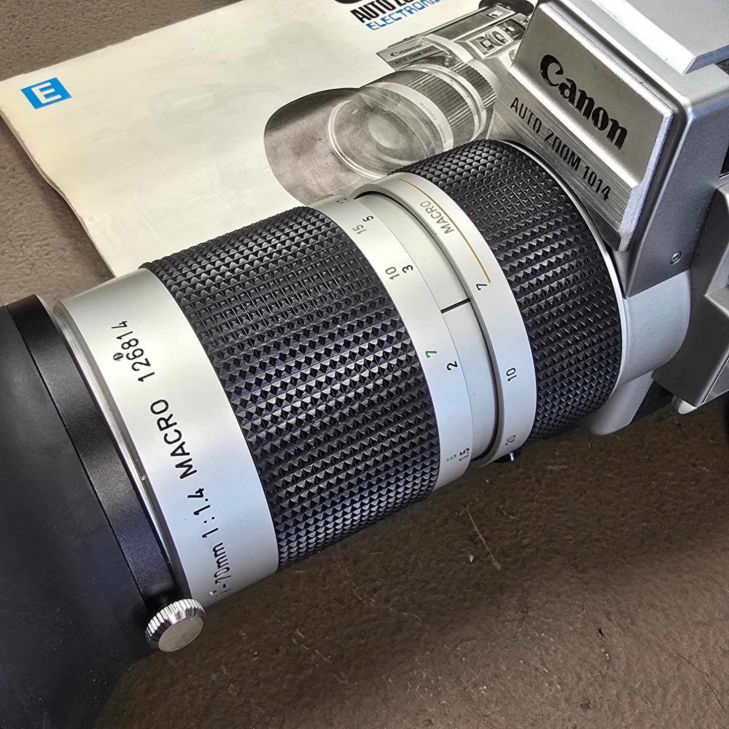 Canon 1014 Auto Zoom Electronic Super 8mm Camera S# 123440-126814