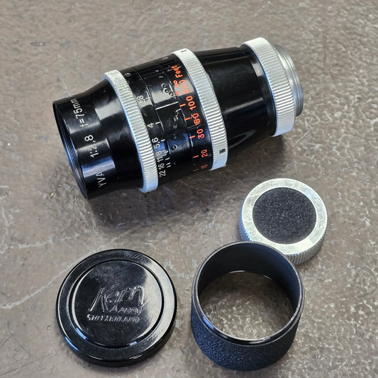 YVAR 75mm f2.8 AR C-Mount Lens S# 111898