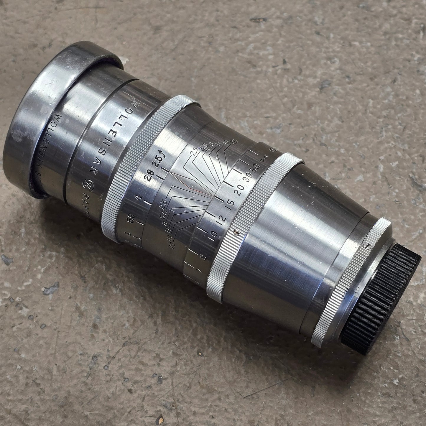 Wollensak Cine Raptar 75mm 3" f2.5 C-Mount Telephoto lens S# B12333