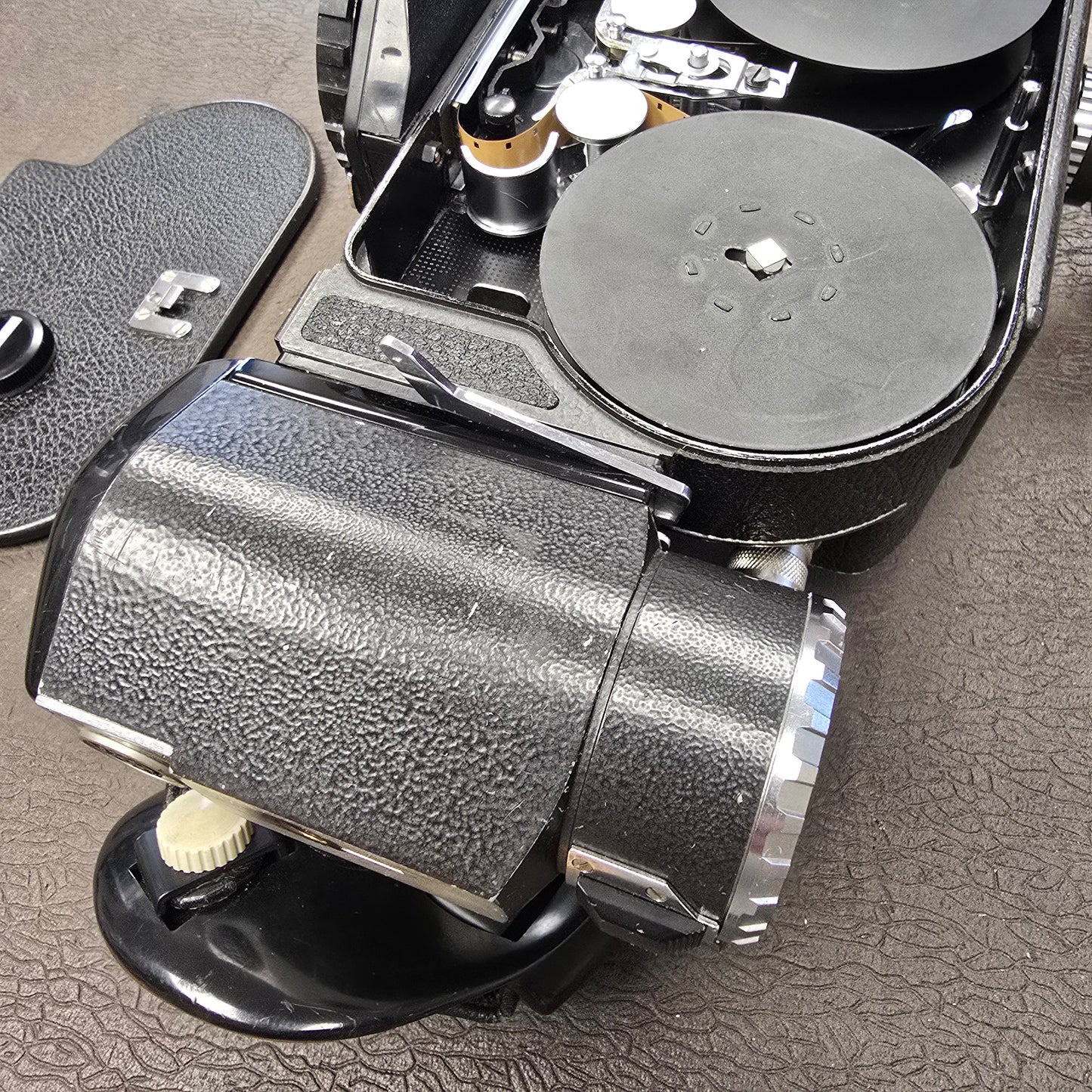 Bolex Super 16 EBM Camera Body with 13x Viewfinder ,Powergrip & Battery S# 306438