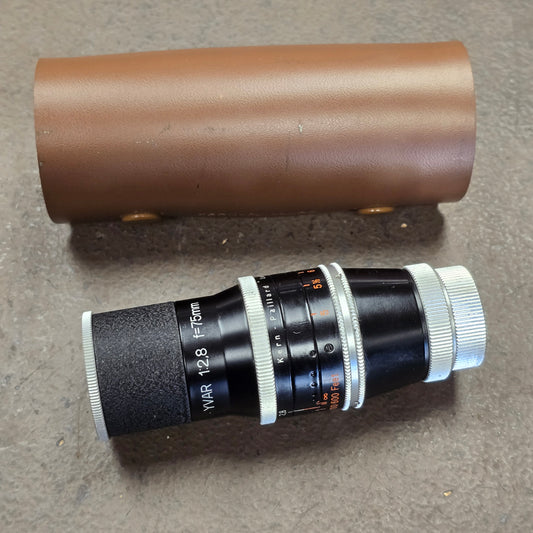 YVAR 75mm f2.8 AR C-Mount Telephoto Lens S# 1022388