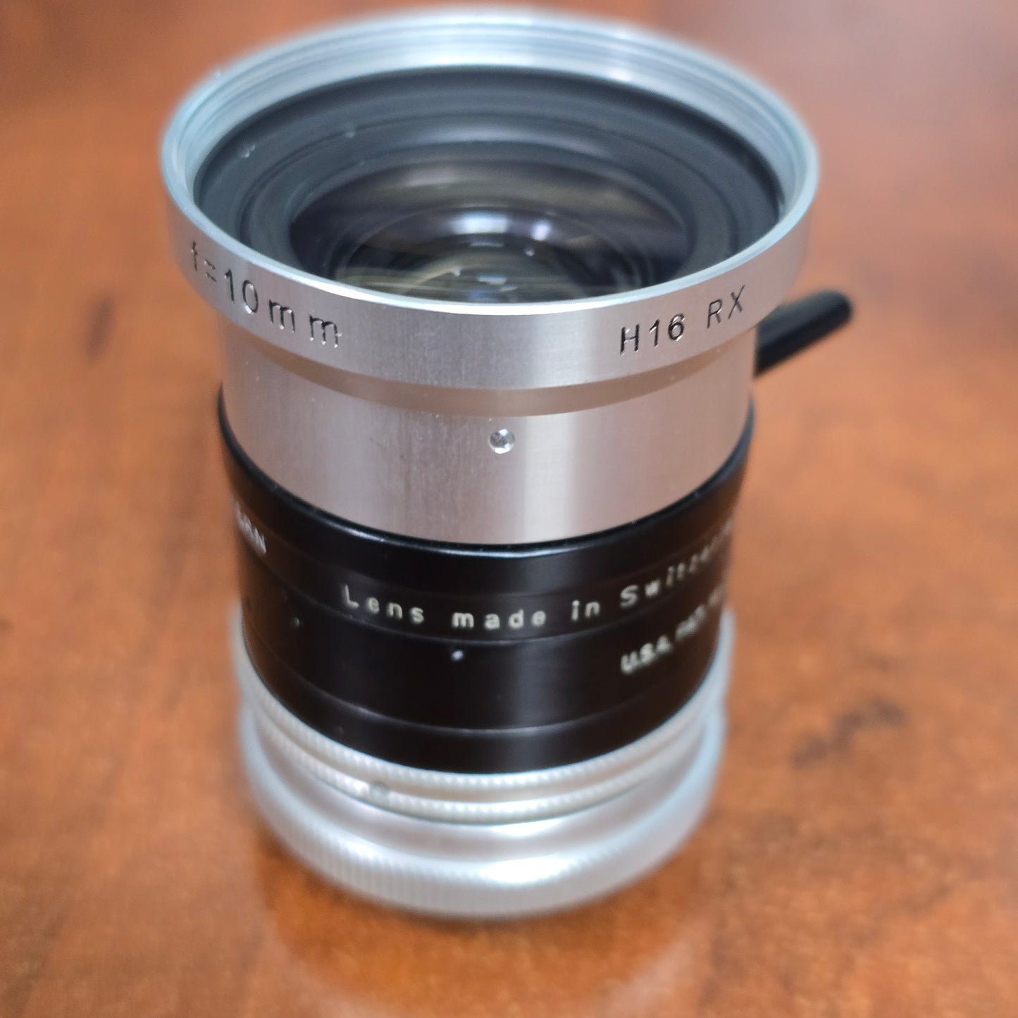 Switar 10mm Preset f1.6 H16 RX C-Mount Lens S# 1100427