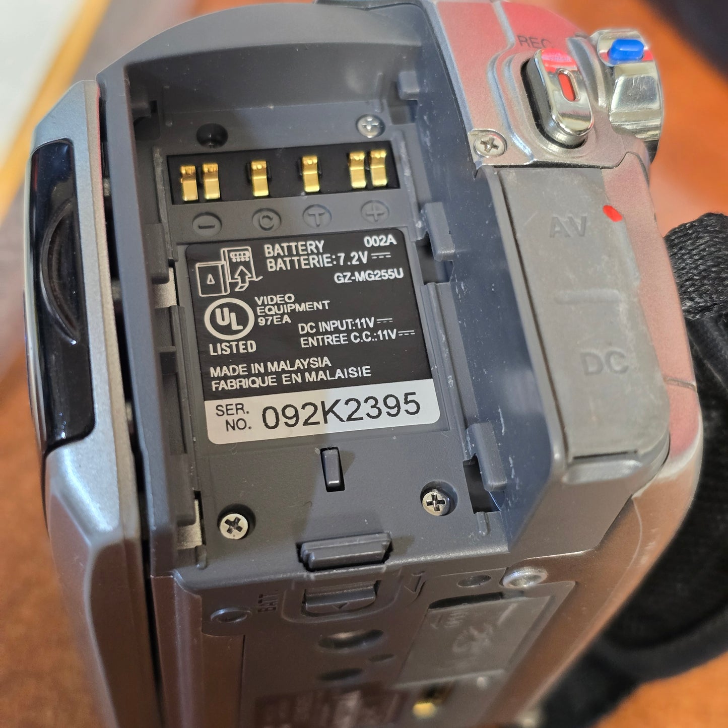 JVC Everio GZ-MG255U Hard Disk Camcorder Package (NTSC) S# 092K2395