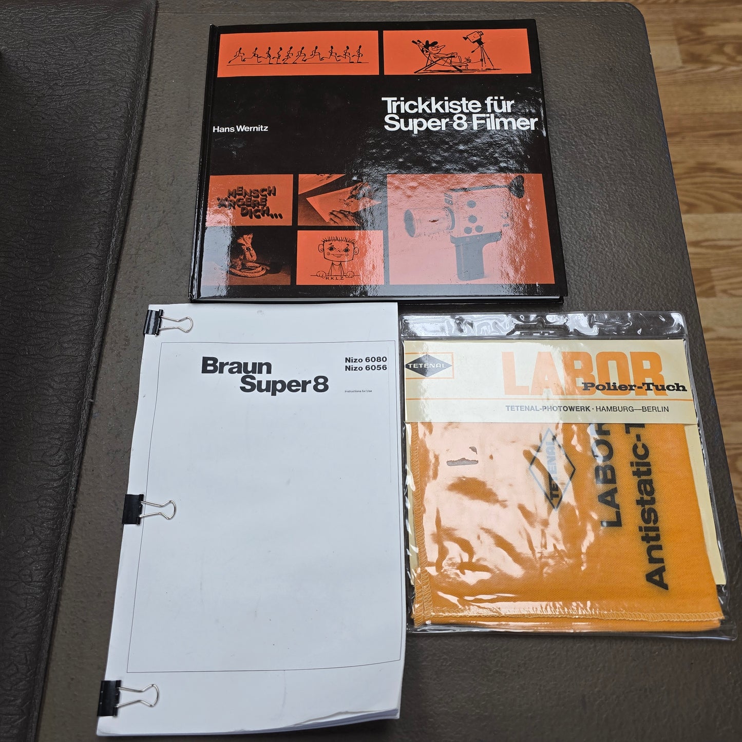 Braun Nizo Hammered Aluminum Case with Accessories for Nizo 6080/ 4080 / 6056 Model Cameras