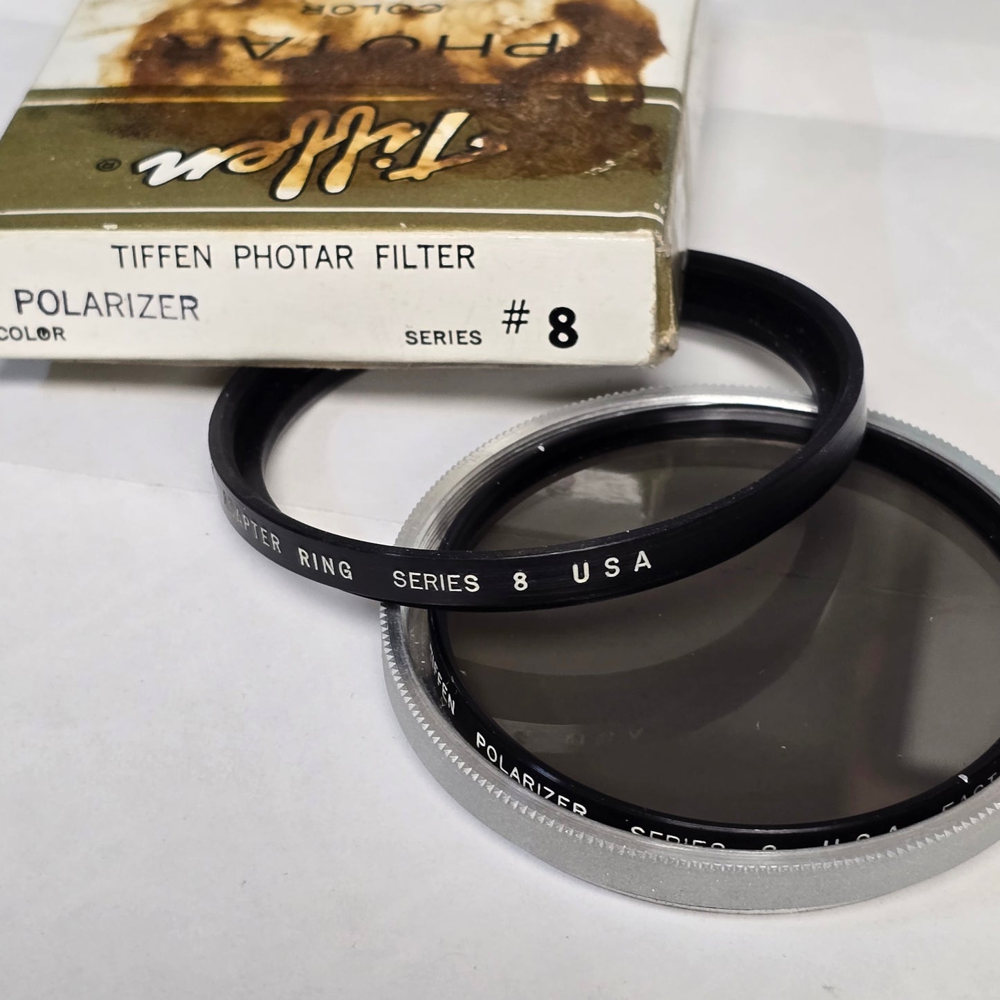 Tiffen Series 8 Polarizer Filter with Series 8 Adapter Ring & Retaining Ring