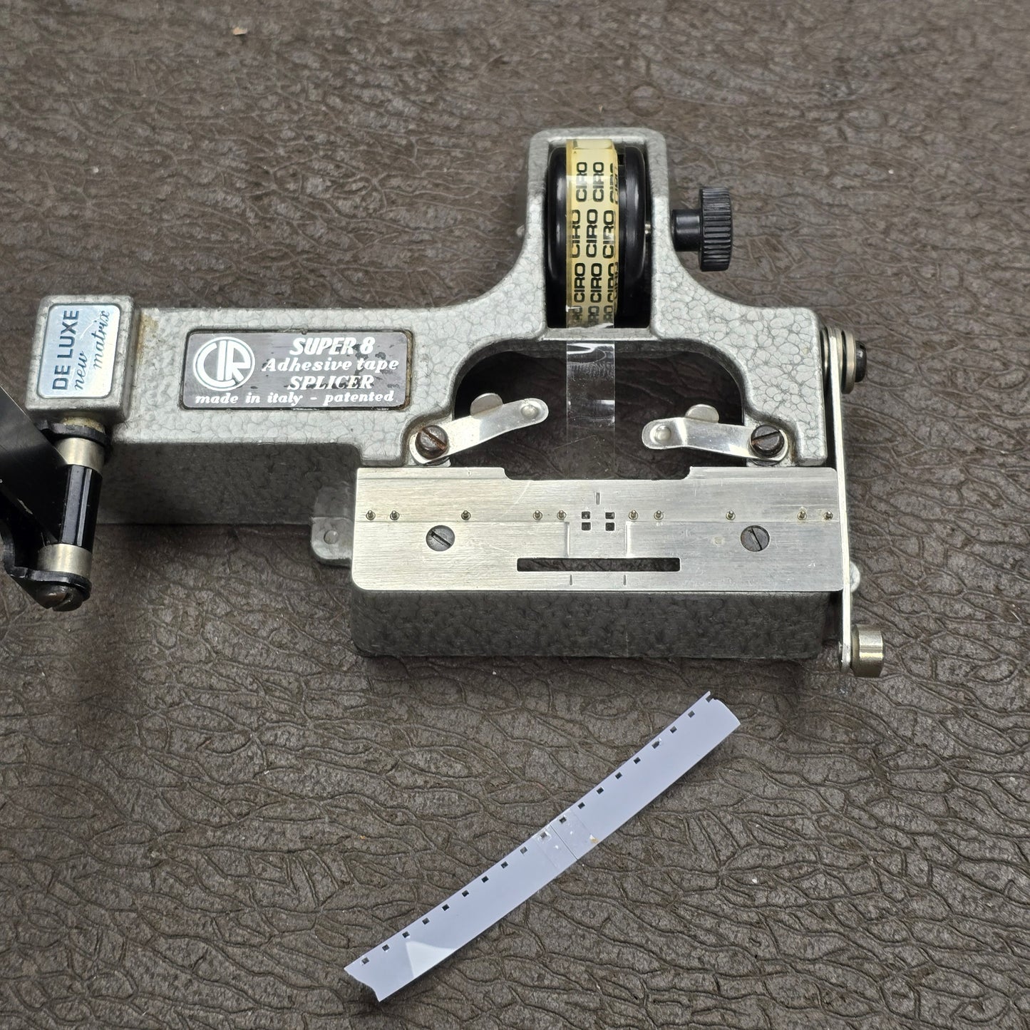 Costruzione Incollatrici Rapide-Roma CIR Deluxe Matrix Super 8mm Tape Splicer