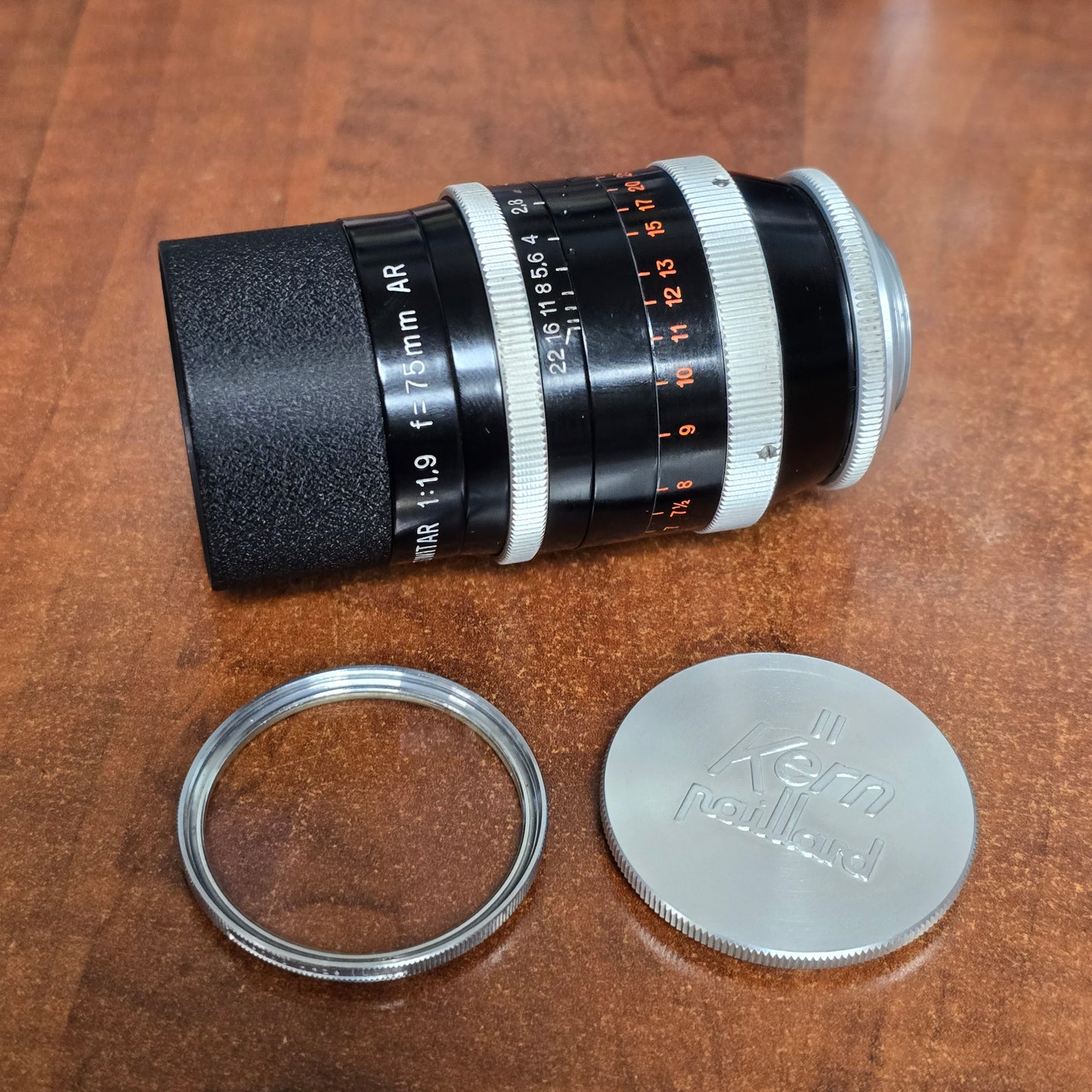 Switar 75mm f1.9 AR C-Mount Lens S# 663860