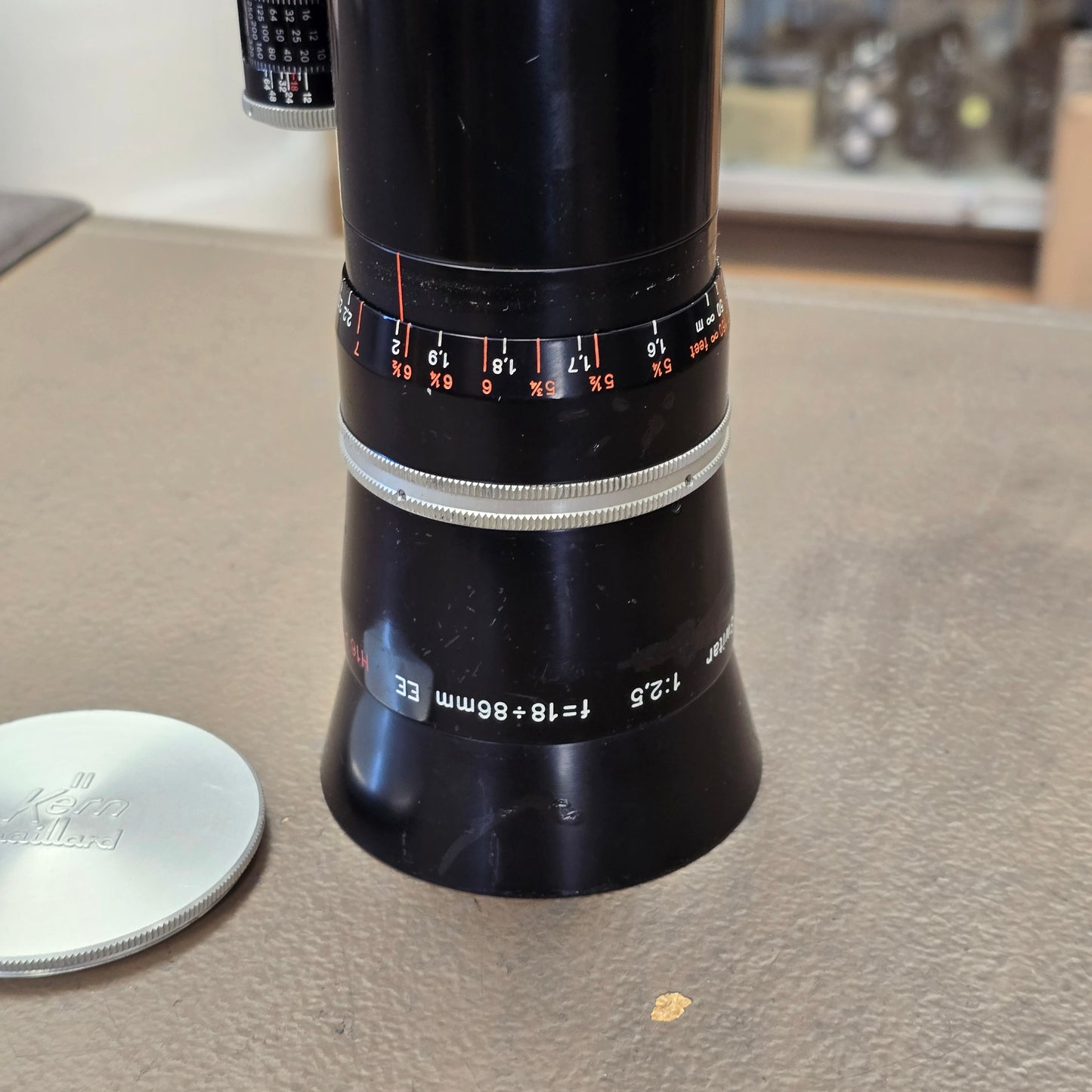 Kern Vario-Switar 18-86mm EE f/2.5 H16 RX C-Mount Zoom Lens S# 1055756