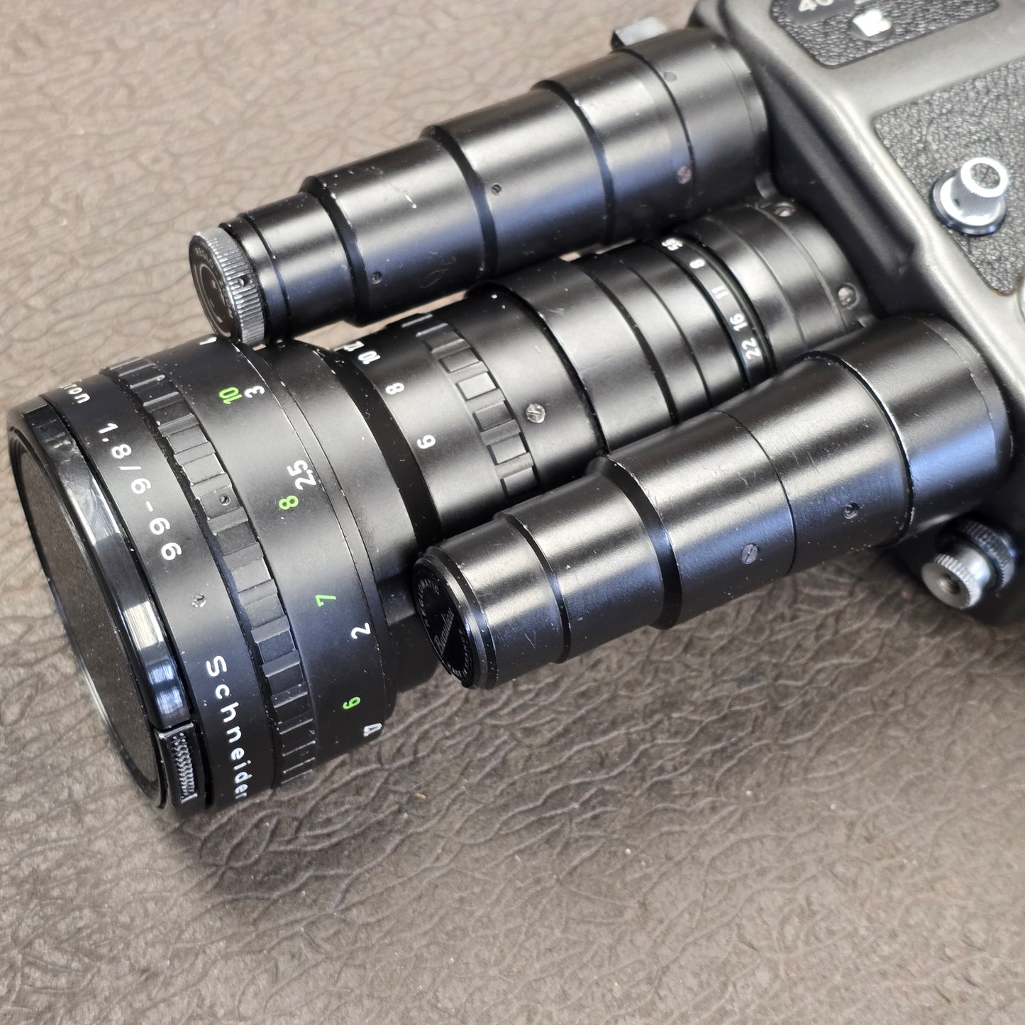 Beaulieu 4008 ZM2 Super 8mm Camera S# 918369 with Beaulieu-Optivaron Schneider-Kreuznach 6-66mm T1.8 Powered Zoom Lens S# 12292368