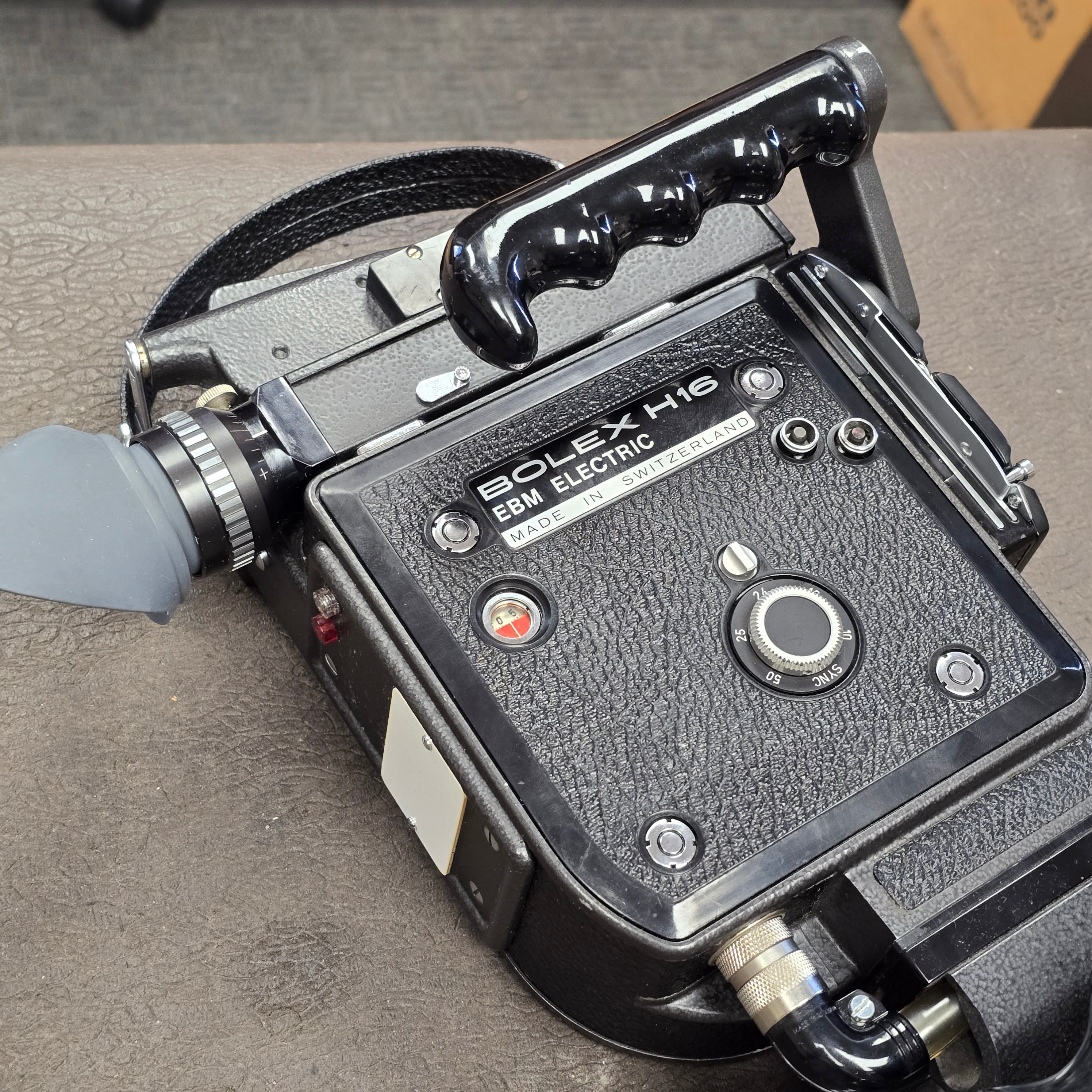 Bolex Super 16 EBM Camera Body with 13x Viewfinder ,Powergrip