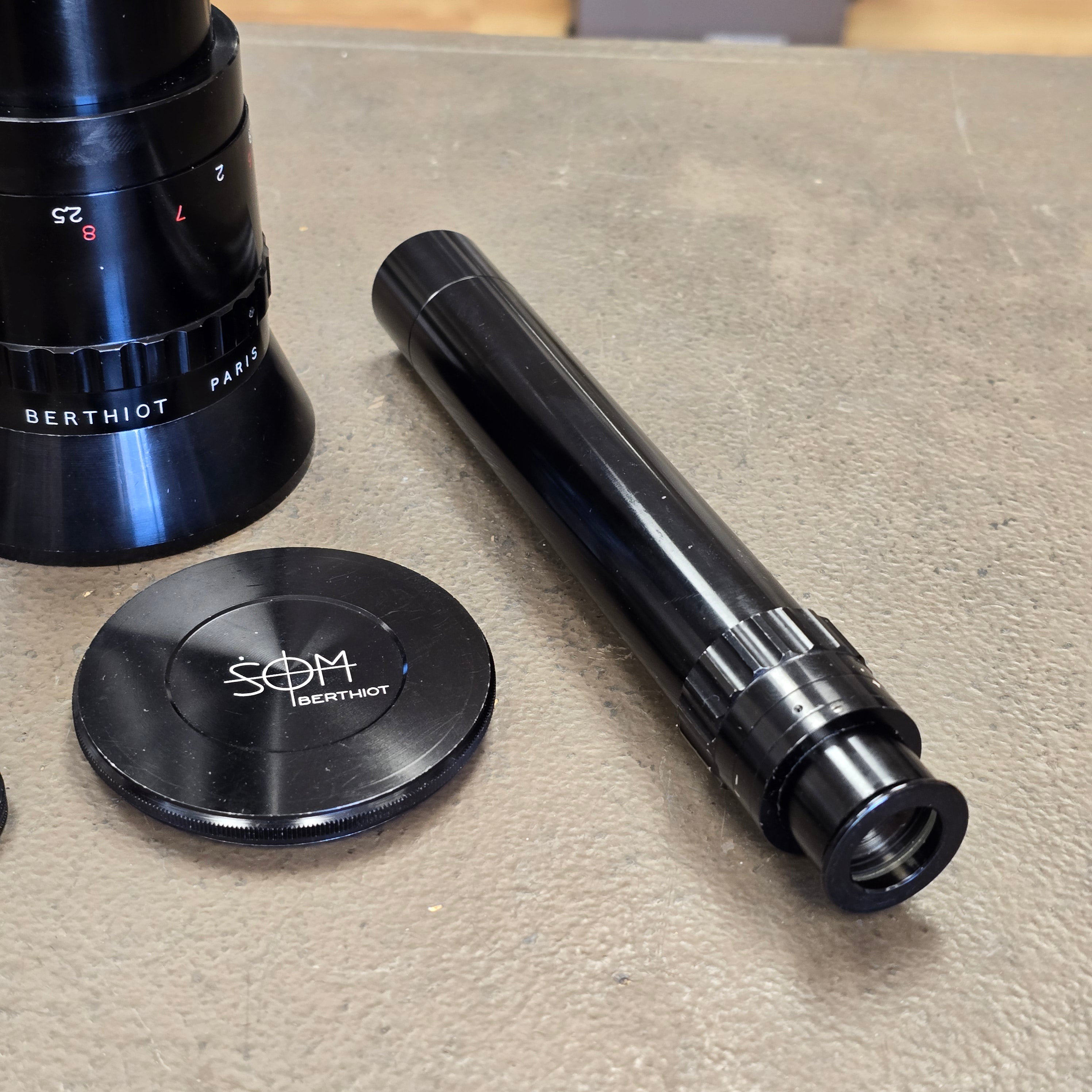 Som Berthiot Pan Cinor 17-85mm T2.66 C-Mount Zoom lens with Dogleg
