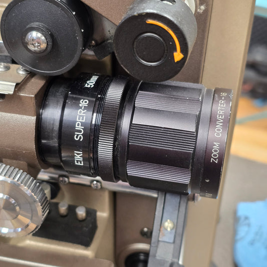 Eiki Zoom Converter-16 0.75~12.5X Screw On Lens converter for Eiki 50mm projector Lens S# 92701