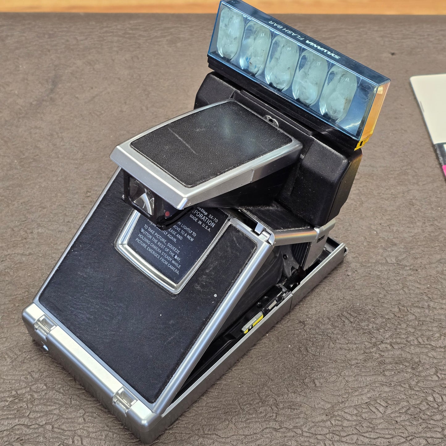 Polaroid SX-70 Land Camera Sonar One Step with Flash & Manual