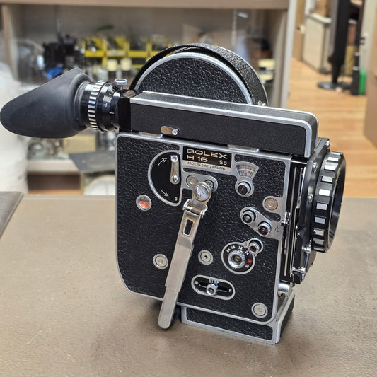 Bolex Super 16 SB Camera body with 13X Viewfinder S# 303332