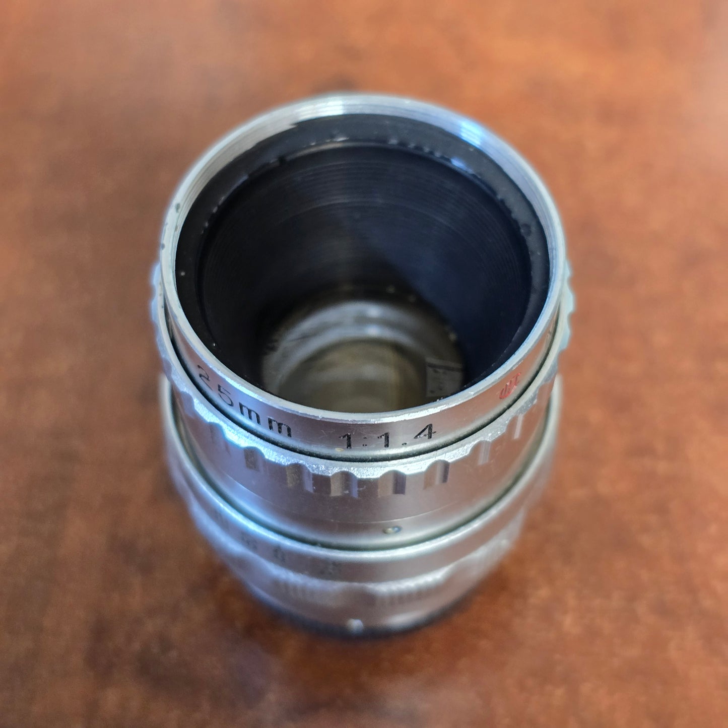 Telemation 25mm f1.4 TV C-Mount Lens S# 12440