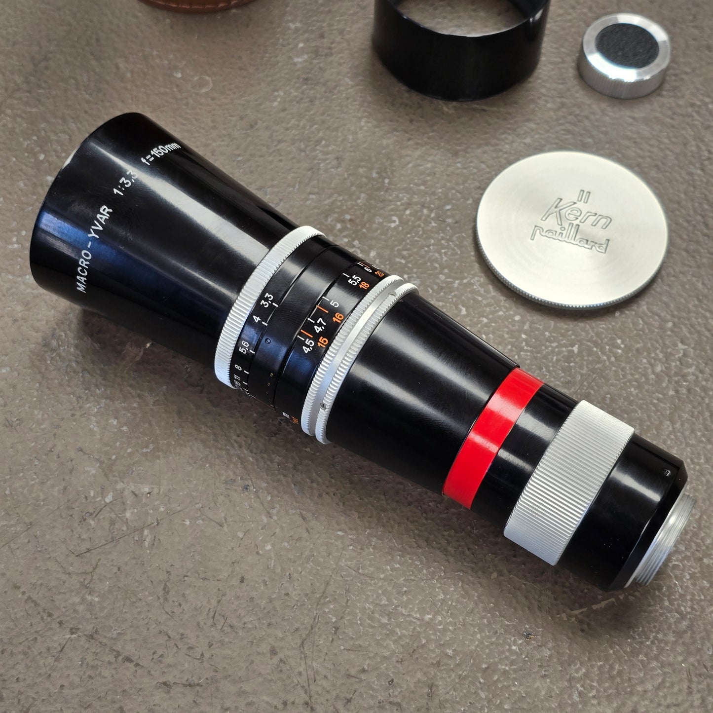 Macro-Yvar 150mm f3.3 C-Mount Lens S# 995555 With Case