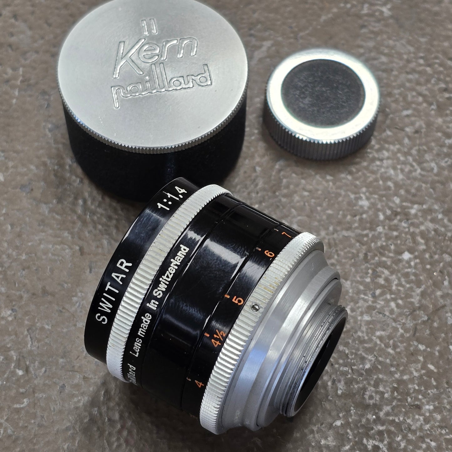 Switar 50mm f/1.4 H16RX C-Mount Lens S# 887185