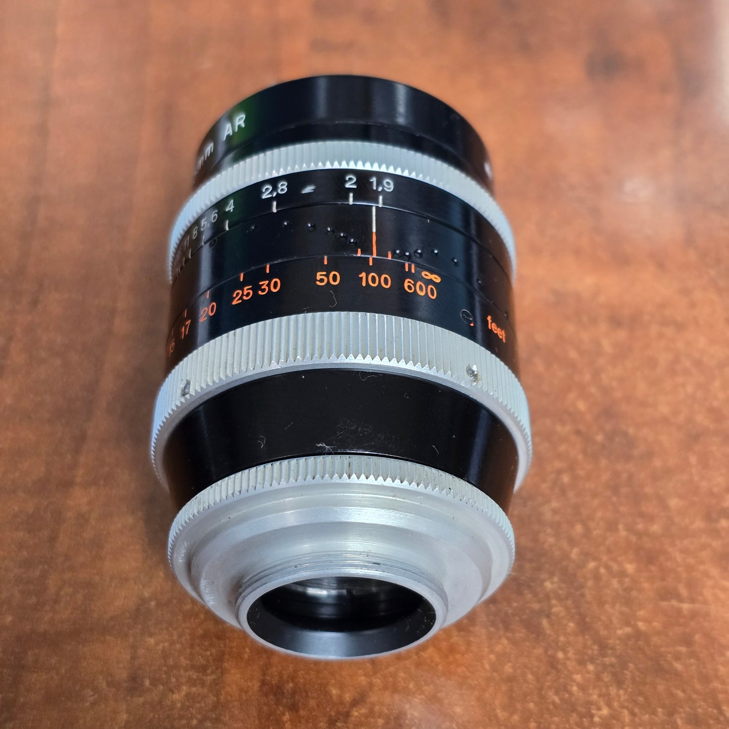 Switar 75mm f1.9 AR C-Mount Lens S# 663860
