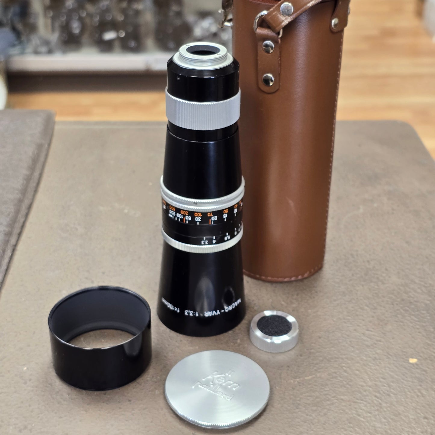 Macro-Yvar 150mm f3.3 C-Mount Lens S# 995555 With Case