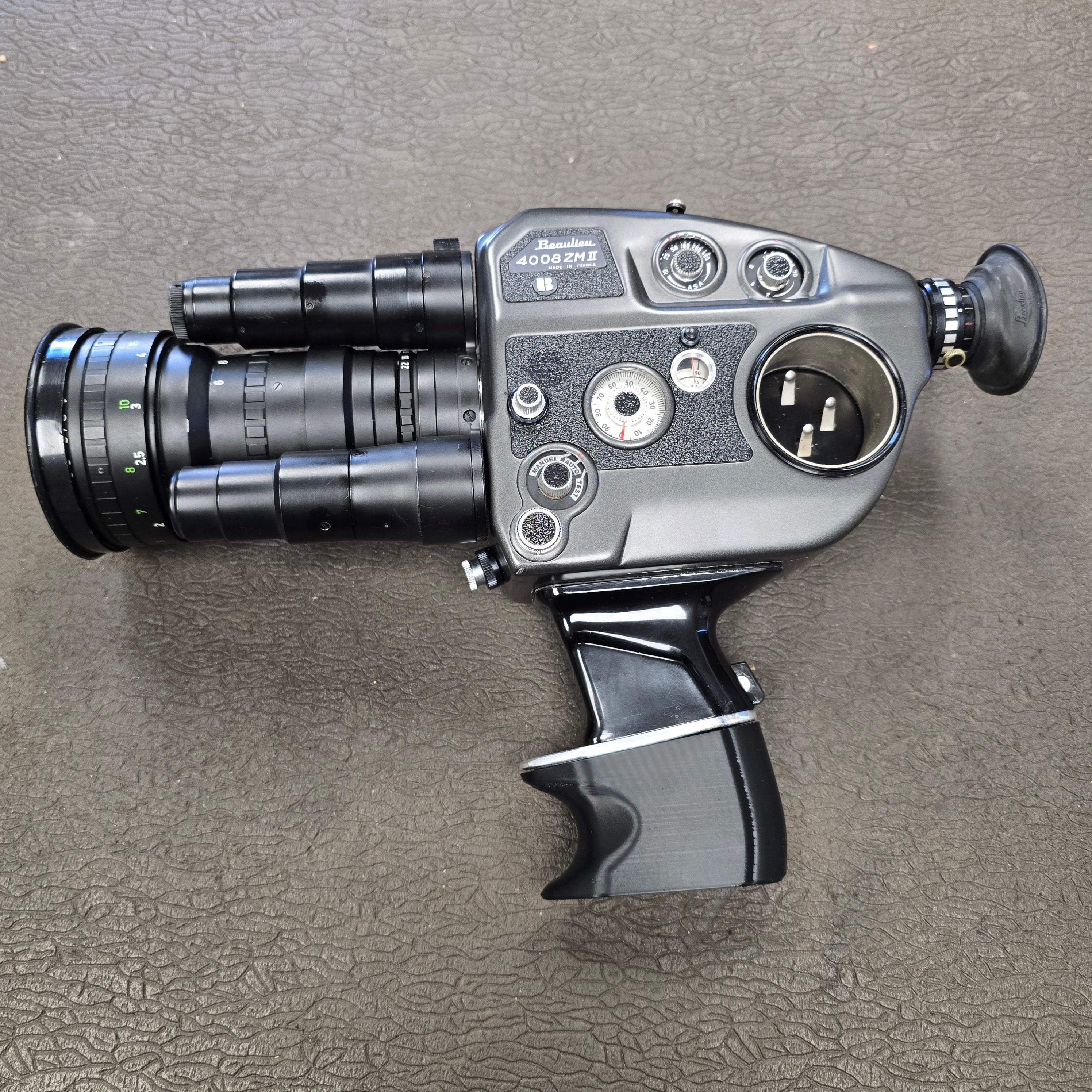 Beaulieu 3D Printed Grip handle Extension for 4008 ,2008 Super 8mm