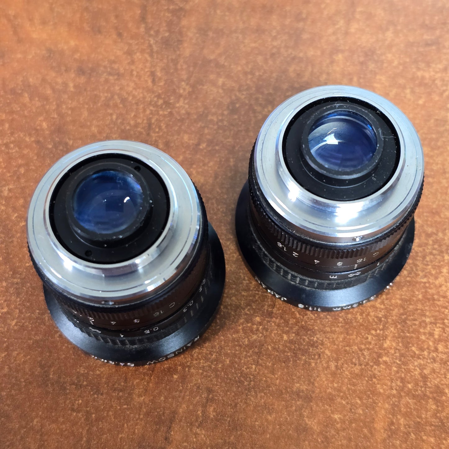 Rainbow S4.8mm 1:1.8 C-Mount CCTV Lens ( Lot of 2 )