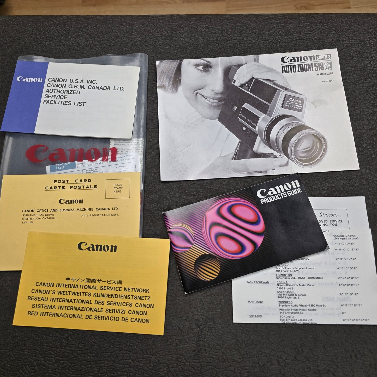 Canon 518 Auto Zoom SV (Special Version) Super 8mm Camera S# 204210