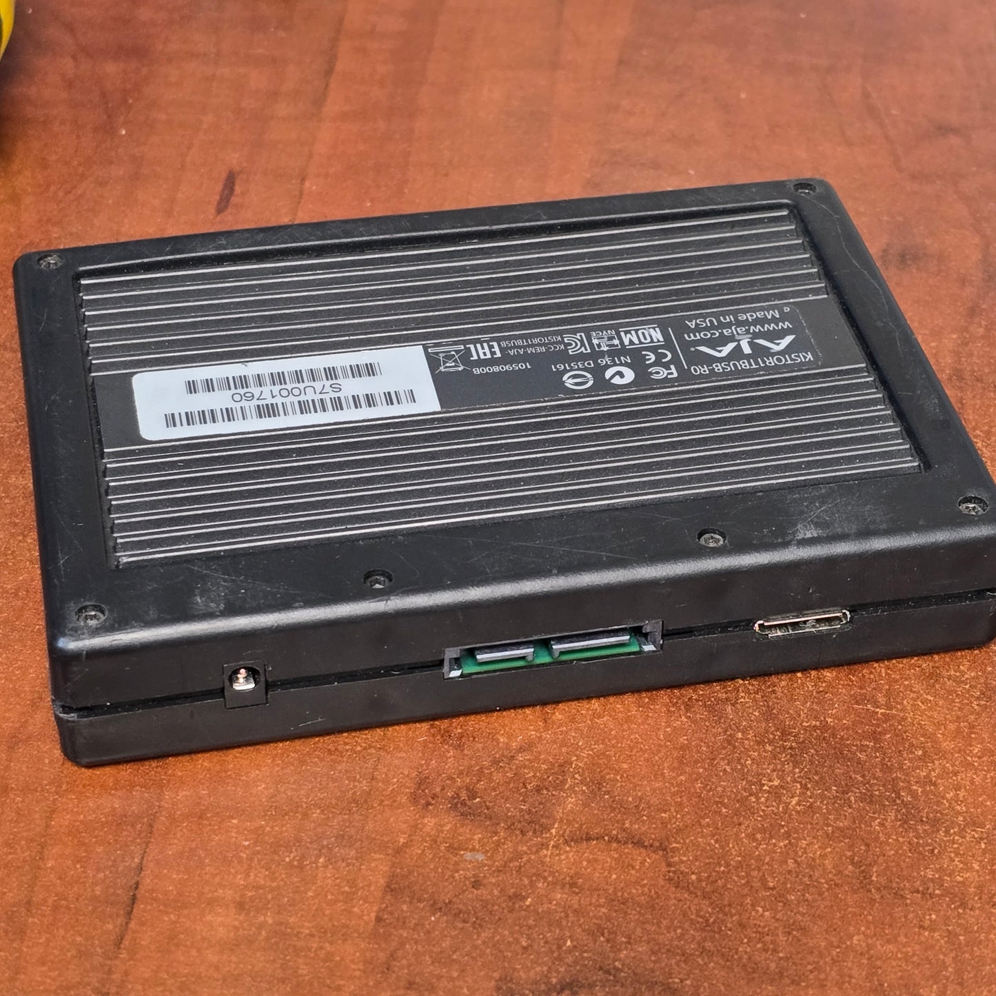 AJA KISTOR 1TB USB-R0 Drive S# S7U001760