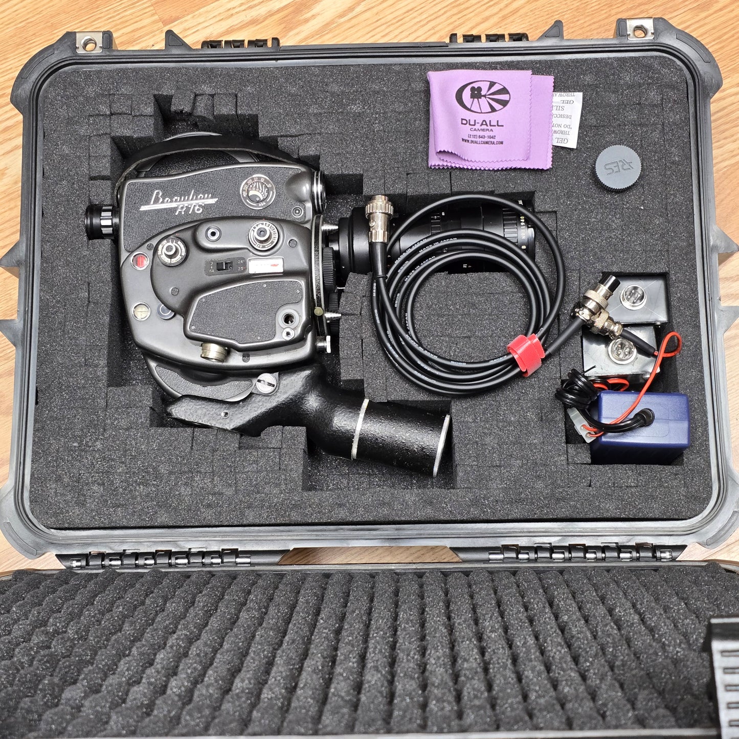 Beaulieu R-16 Camera Body S# 663661 with Angenieux 12.5-75mm Zoom lens S# 1194005