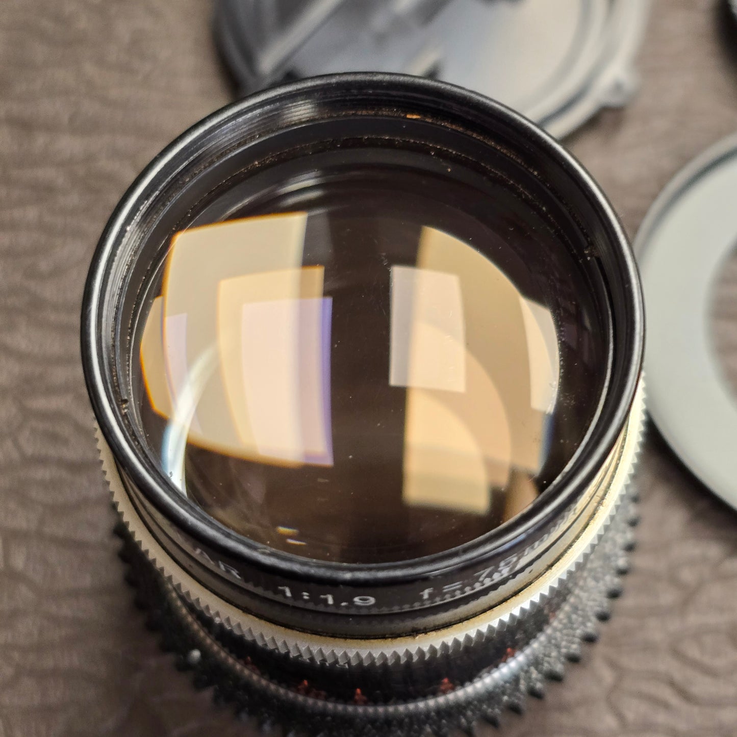 Switar 75mm f1.9 AR C-Mount Lens S# 658729