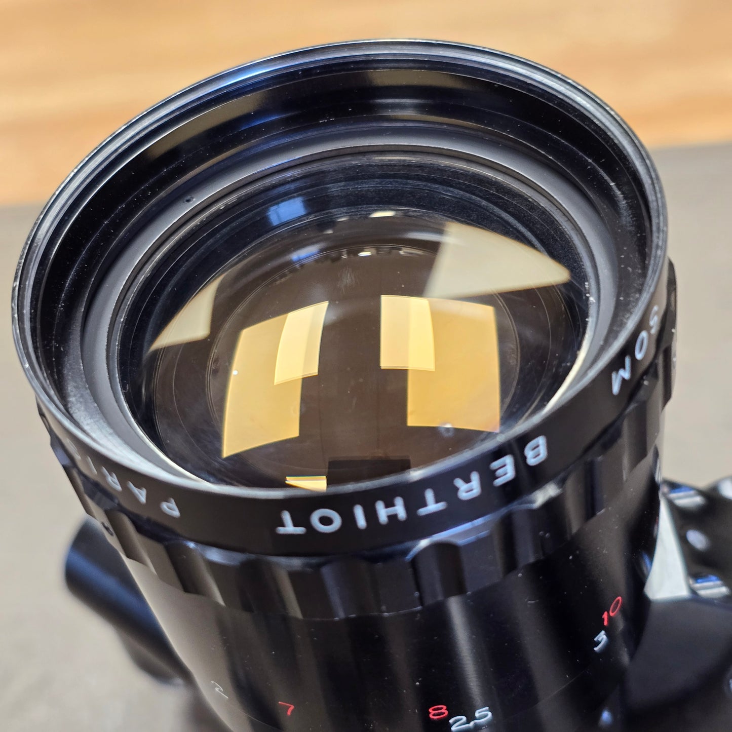 Som Berthiot Pan Cinor 17-85mm T2.66 C-Mount Zoom lens with Dogleg Viewfinder S# T57098