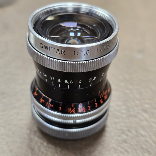 Switar 10mm f1.6 C-Mount Lens S# 1110561