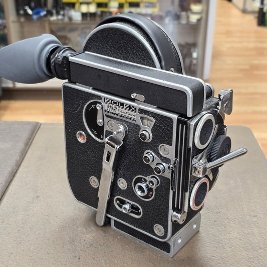 Bolex H16 Rex 4 16mm Camera Body with 10x Viewfinder S# 230385
