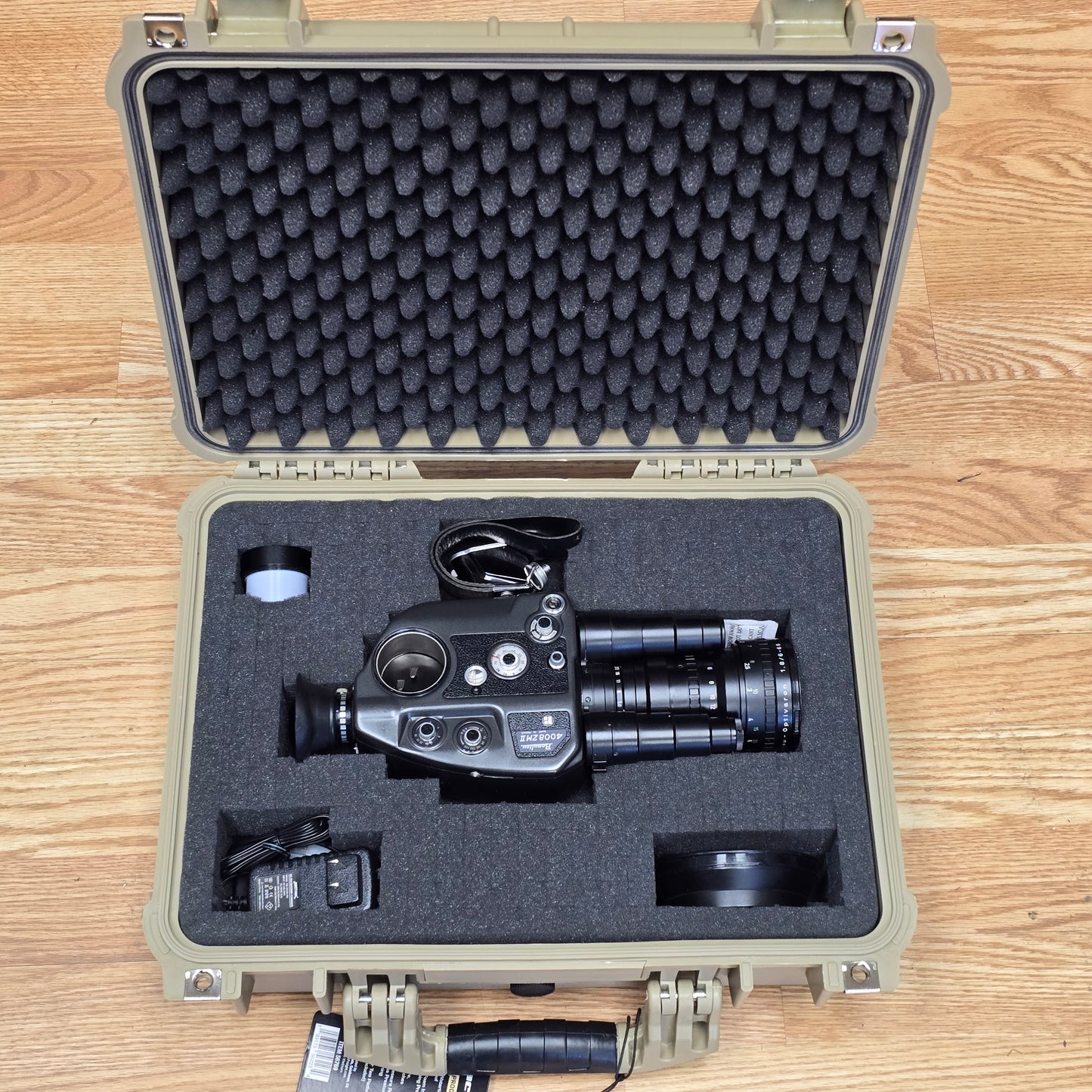 Beaulieu 4008 ZM2 Super 8mm Camera S# 922834 with Beaulieu-Optivaron Schneider-Kreuznach 6-66mm T1.8 Powered Zoom Lens S# 12543752