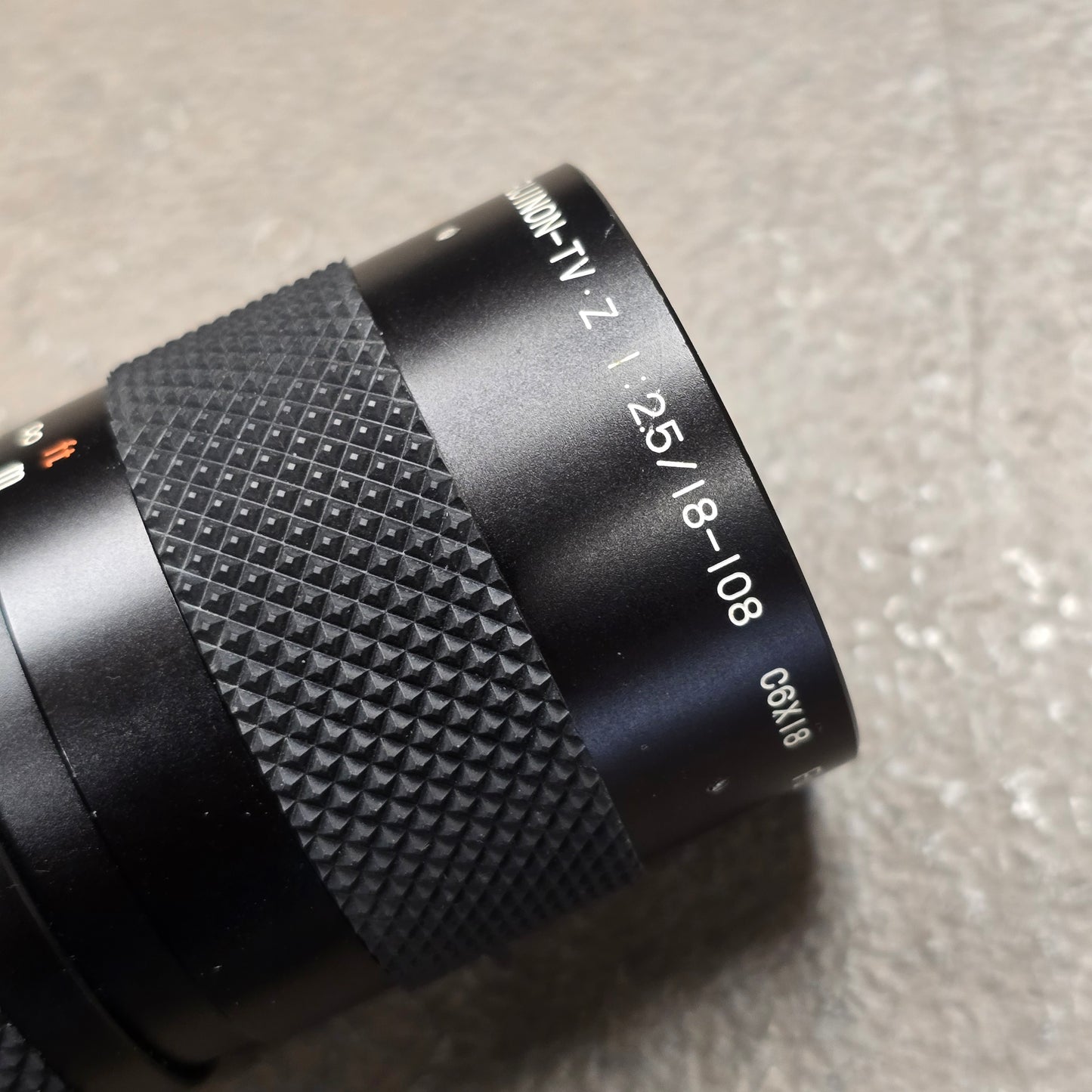 Fujinon-TV 18-108mm t/2.5 C6X18 C-Mount Zoom Lens S# 513893