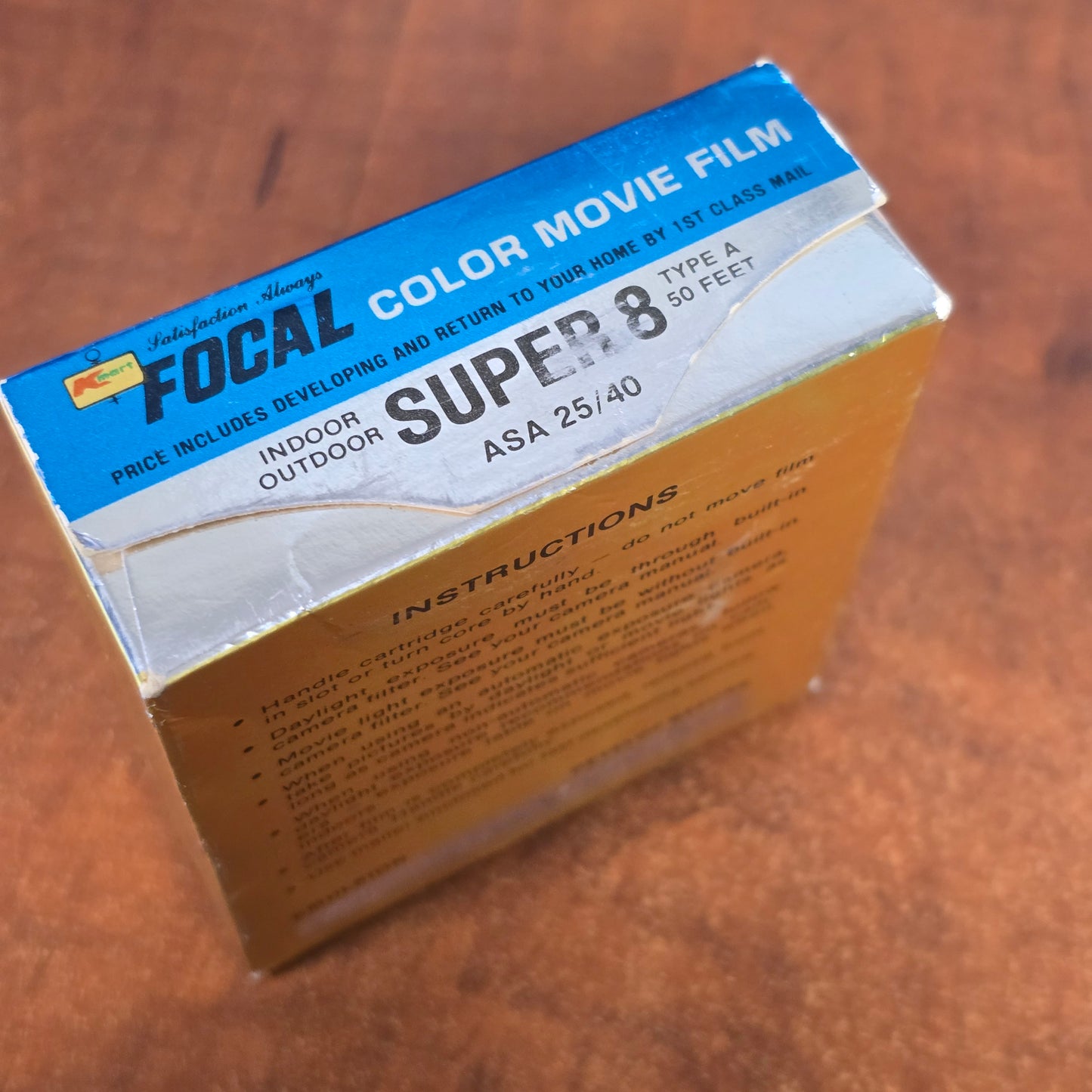 Kmart Focal Super 8mm 50' Color Reversal Film Expired Stock