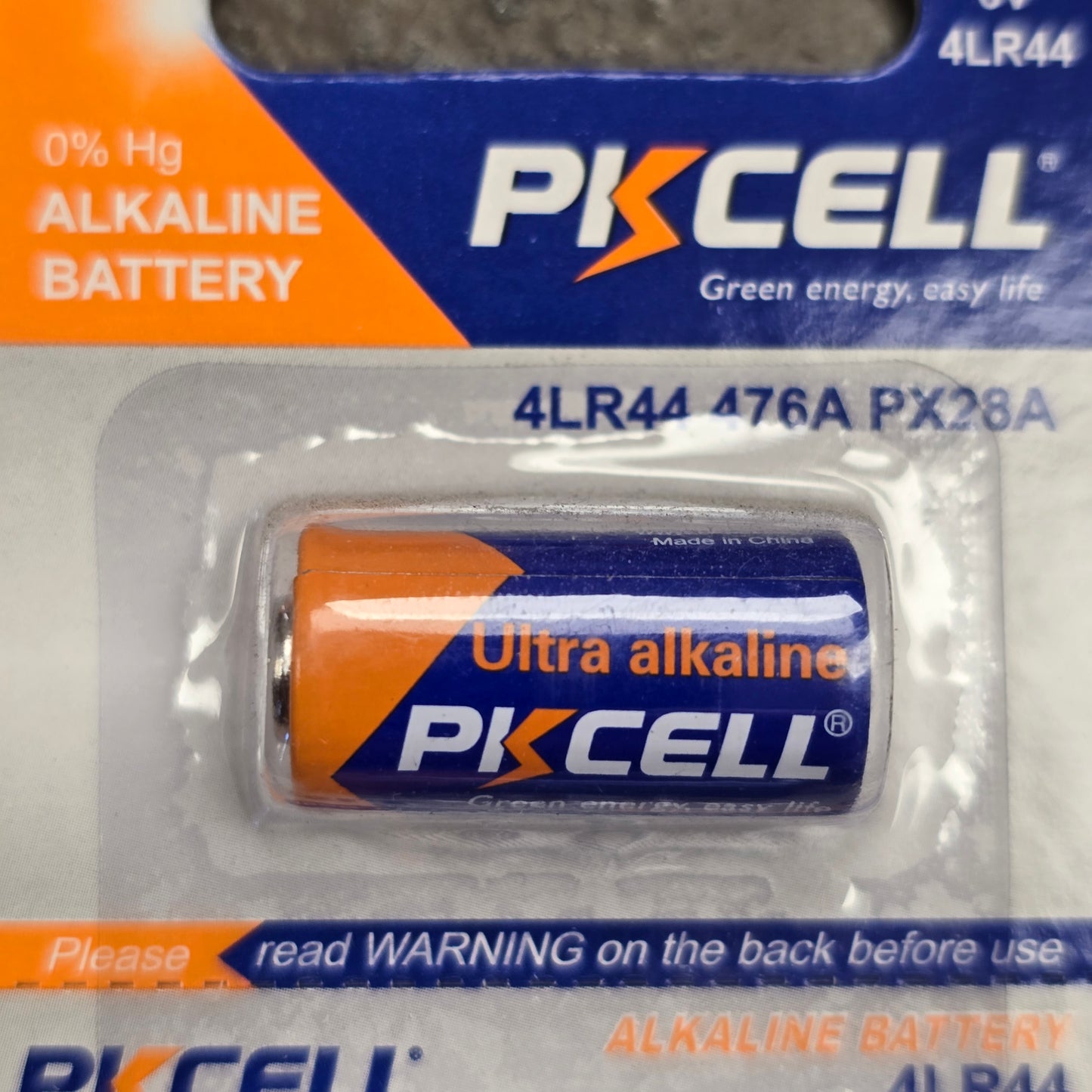 PKCELL 6 Volt 4LR44 Battery each