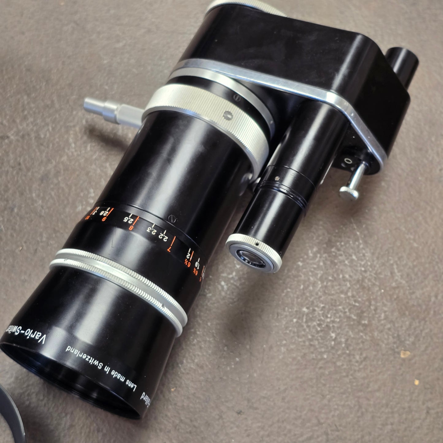 Bolex H16 Rex 3 16mm Camera with 10x viewfinder S# 206075 & Vario Switar 18-86mm Zoom lens S# 965900