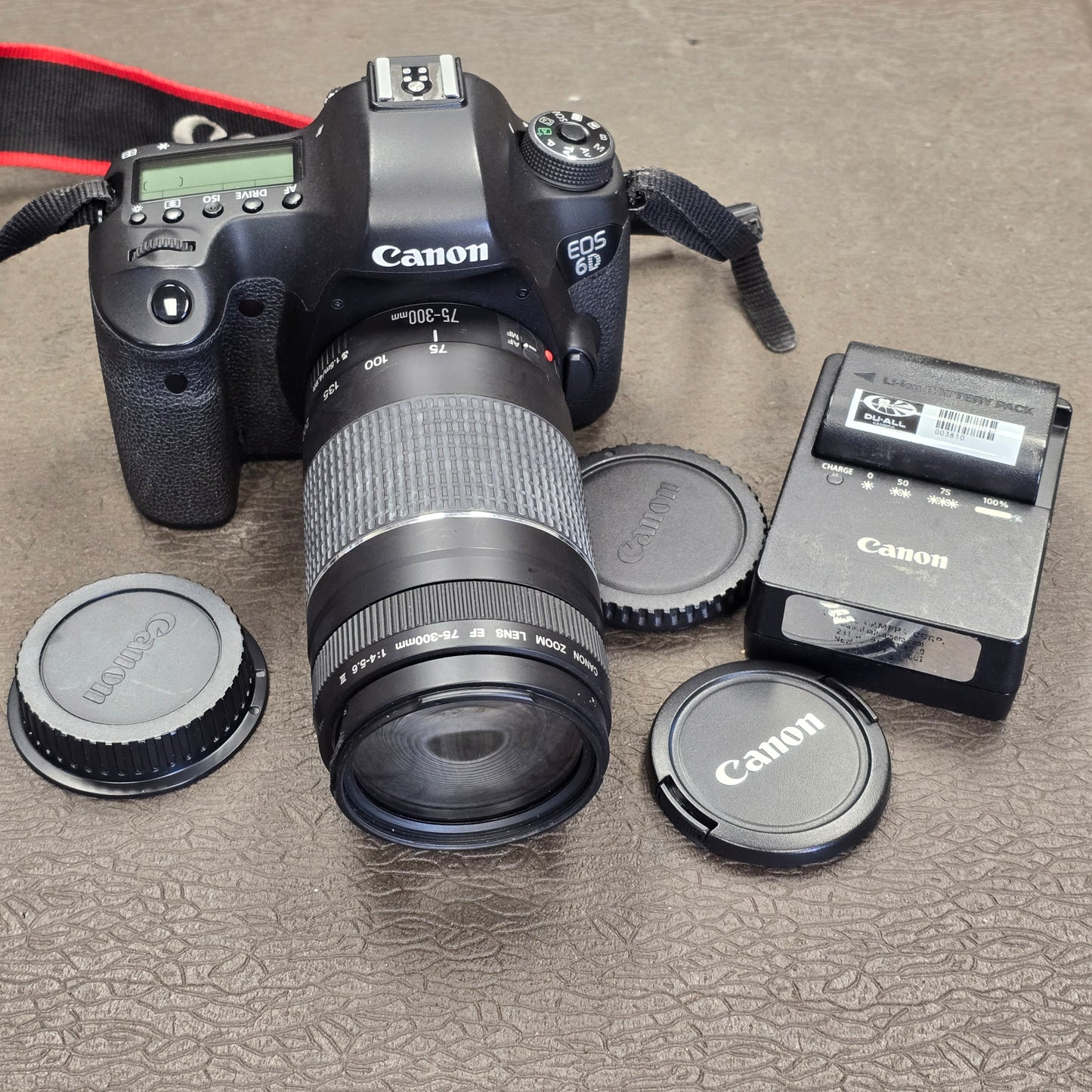 Canon EOS 6D DSLR Camera Body with Canon 75-300mm Zoom Lens