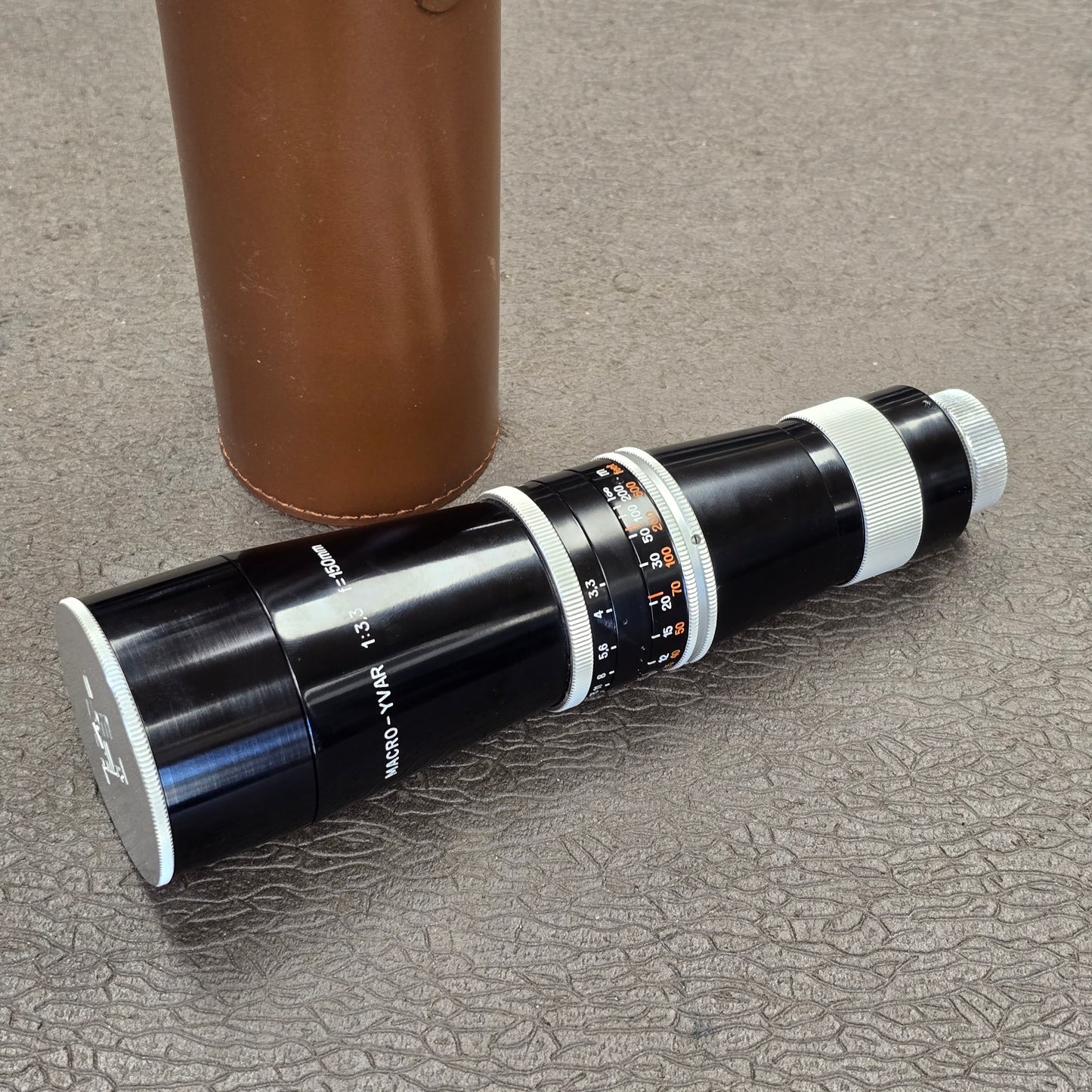Macro-Yvar 150mm f3.3 C-Mount Lens S# 995555 With Case