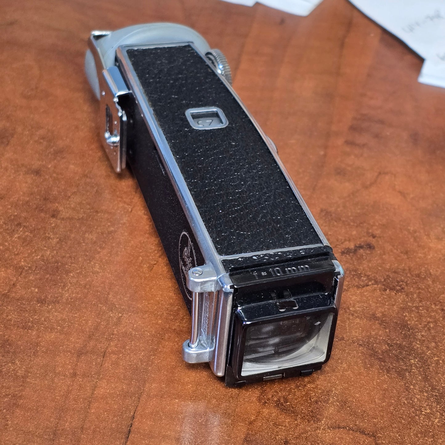 Bolex Auxilliary Sidefinder Directors Viewfinder with 10mm Attachment & Rubber Eyecup