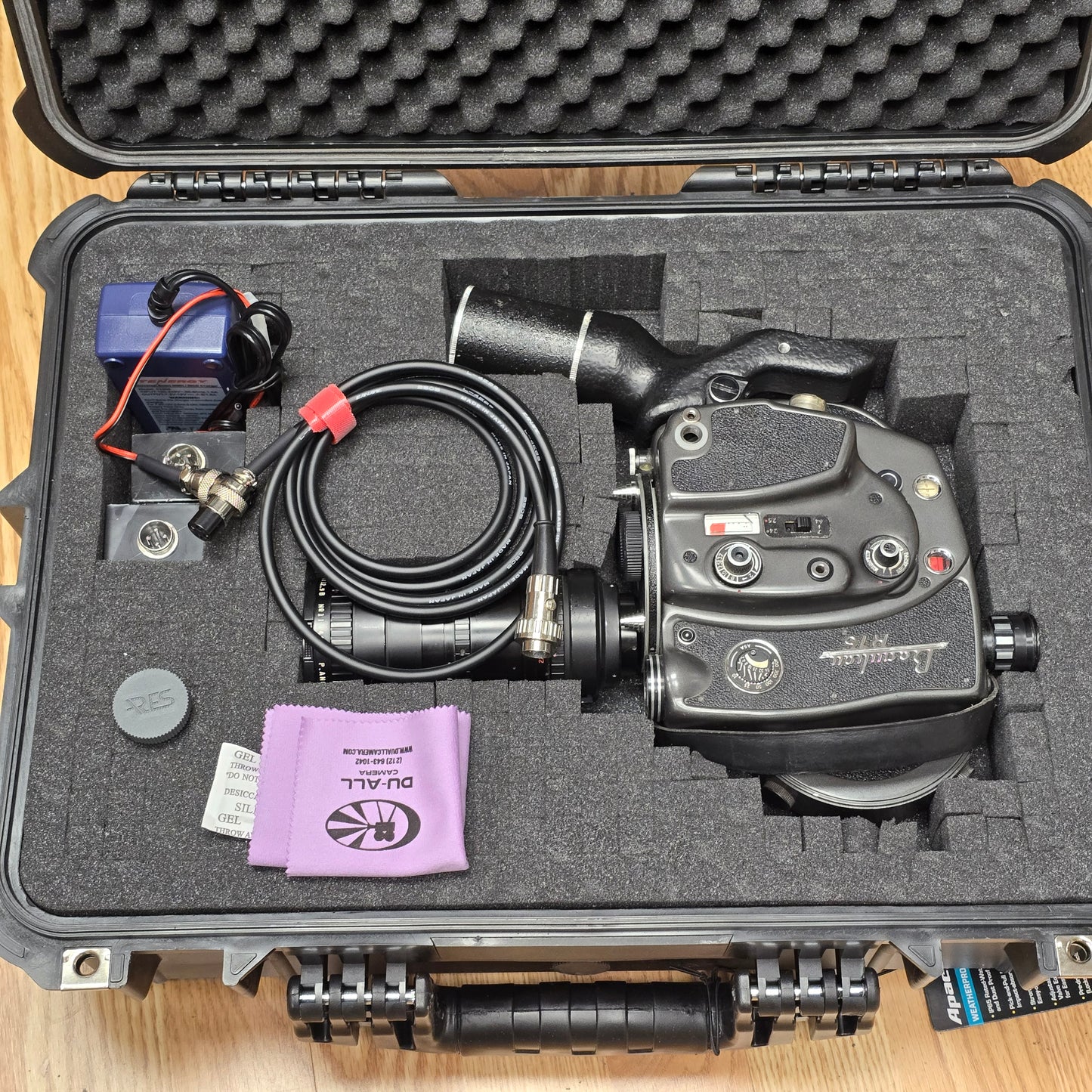 Beaulieu R-16 Camera Body S# 663661 with Angenieux 12.5-75mm Zoom lens S# 1194005