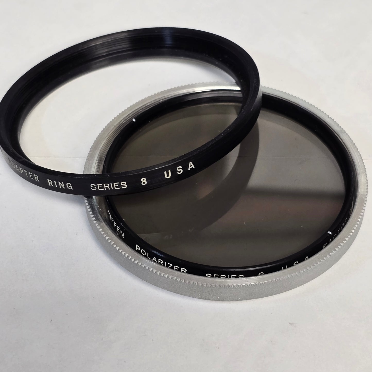 Tiffen Series 8 Polarizer Filter with Series 8 Adapter Ring & Retaining Ring