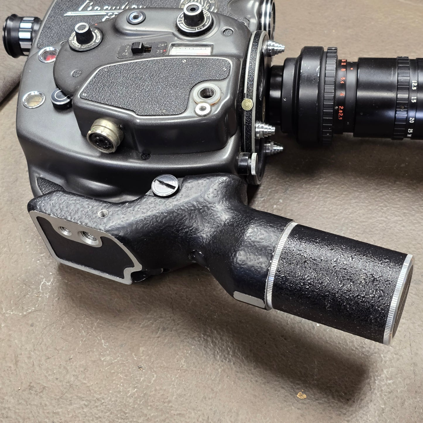 Beaulieu R-16 Camera Body S# 663661 with Angenieux 12.5-75mm Zoom lens S# 1194005