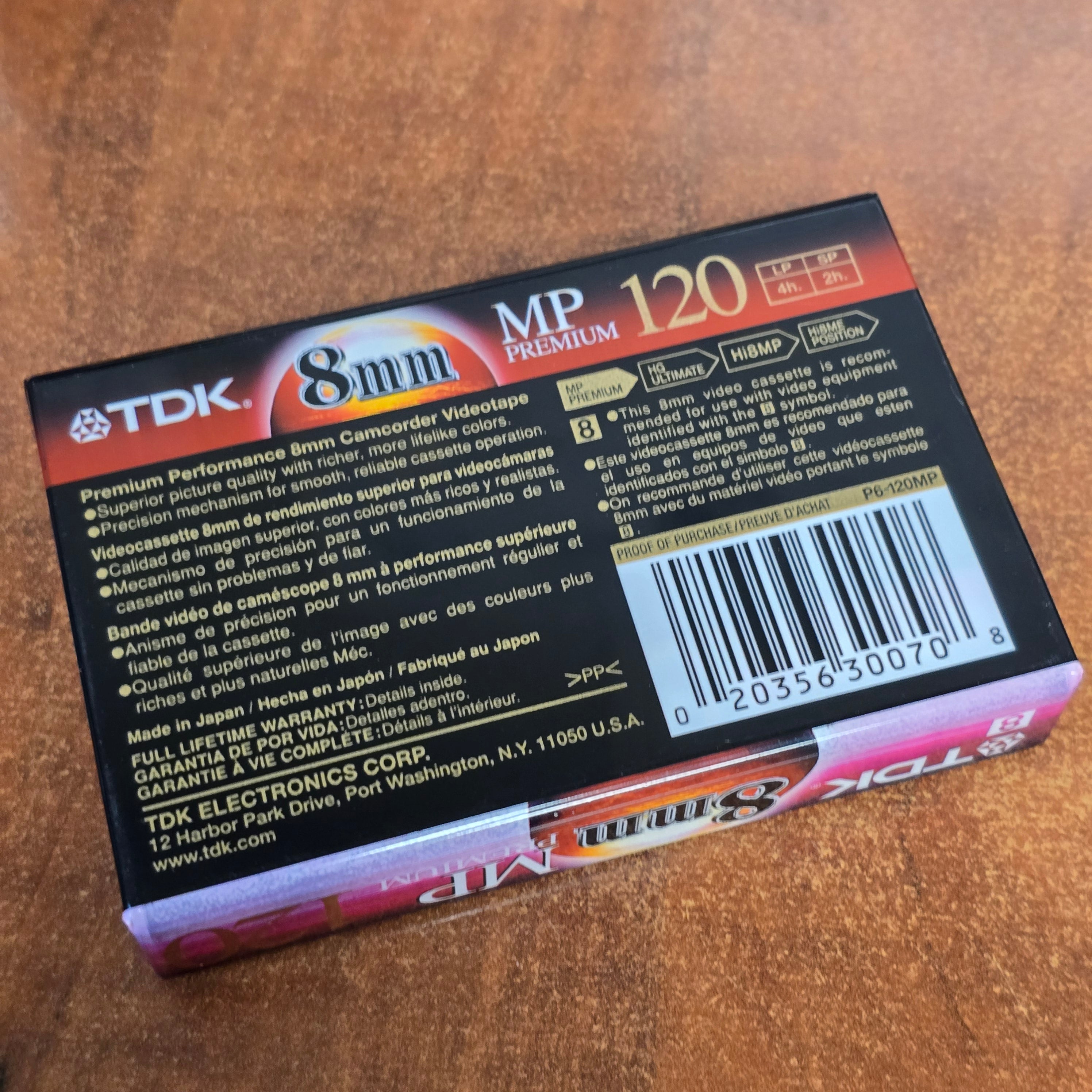 TDK Hi8 MP Premium 120 Cassette ( 2 Pack ) – Du-All Camera
