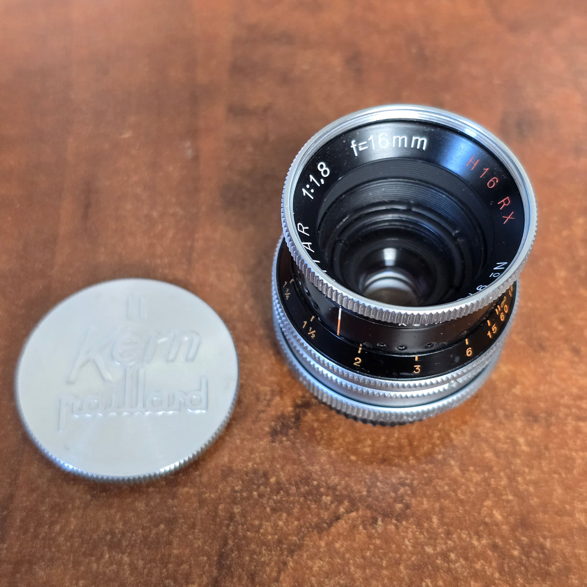 Switar 16mm f1.8 H16RX C-Mount Lens S# 978292