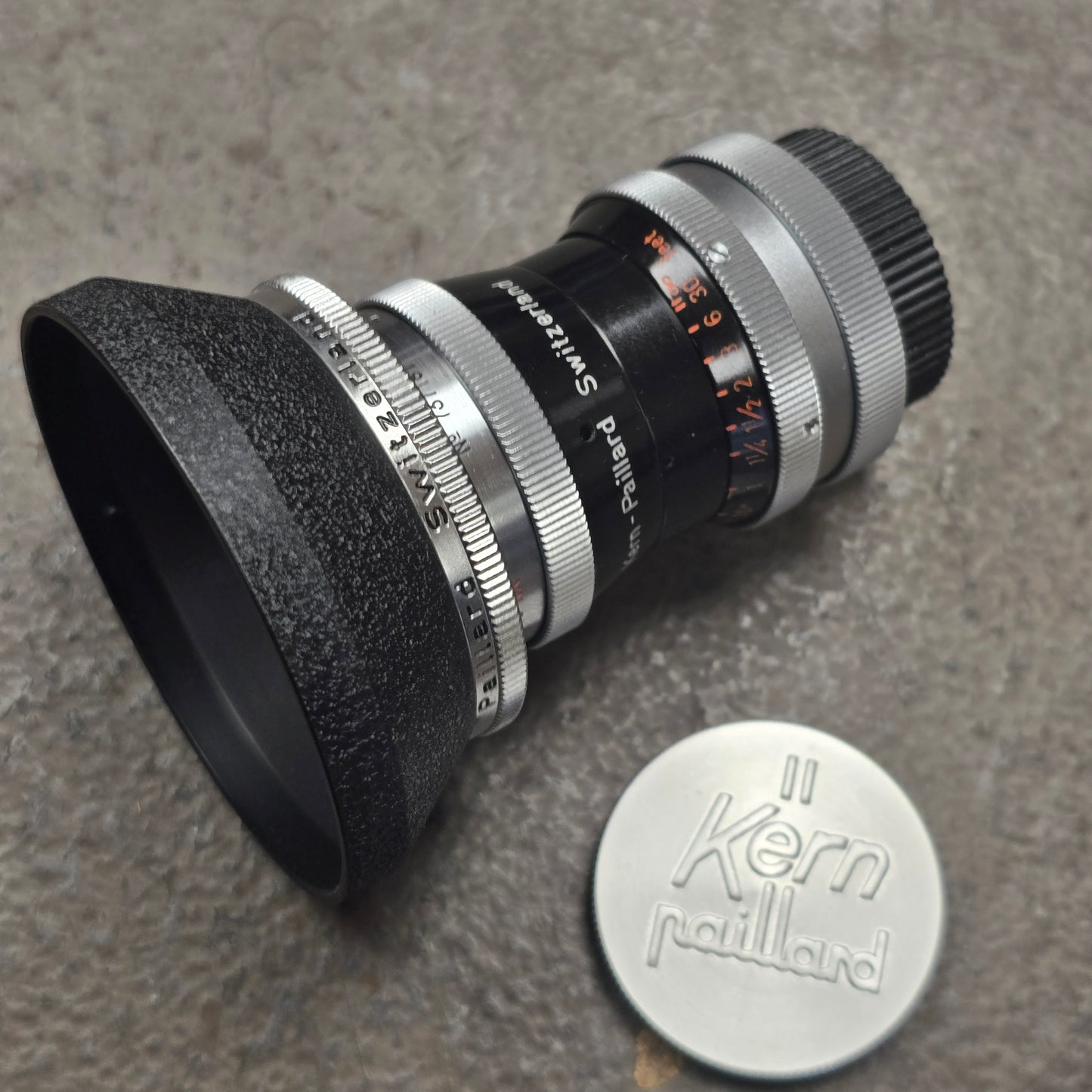 Switar 10mm f1.6 H16 RX C-Mount Lens S# 737187 with Lens Shade & 85 Filter