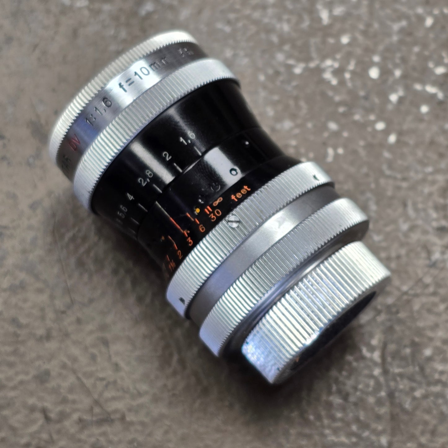 Switar DV 10mm f1.6 AR C-Mount Lens S# 315542